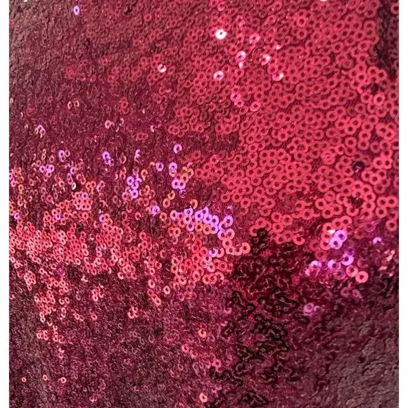 Free People Halter Dress XS Red Sequin Liquid Shine Mini NYE Holiday Party Glam - Picture 9 of 15